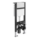Wirquin 1M Initio WC Frame & cistern Inc Shiny Chrome Plate