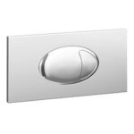Wirquin Shiny Chrome Essential Push Plate