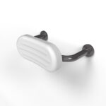 Back Rest Rail With White Pad Steel 270mm Proj Exp Fttgs Grey