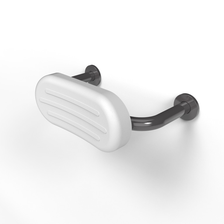 Product image for SKU 352436GY Back Rest Rail With White Pad Steel 270mm Proj Exp Fttgs Grey - Image 1