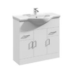 Fresssh Helena 2 850mm Vanity Unit Only White
