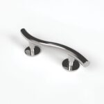 Luxury Grab Rail Stright Stainless Steel Conc Fixings 355mm Matt Bla