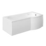 Fresssh Concert 1675 P Shaped Shower Bath RH White nth