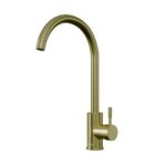 Single Lever Kitchen Mixer Brushed Brass