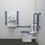 Close Coupled Lever Doc M Toilet Pack Dark Blue