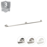 D-Bar Grab Rail Steel Exp Fixings 35mm Dia 450mm Grey