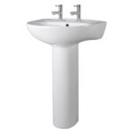 Compact Finger Rinse Doc M Basin 2th No Overflow Fixings White