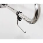Removable Toilet Roll Holder For SSteel Hinged Support Rail Polished