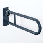 Hinged Lift And Lock Support Rail Stanless Steel 800mm Dark Grey
