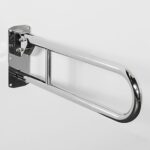 Hinged Lift And Lock Support Rail Stainless Steel 800mm Polished