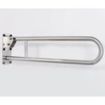 Hinged Lift And Lock Support Rail Stainless Steel 800mm Satin