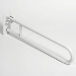 Hinged Lift And Lock Support Rail Stainless Steel 800mm White