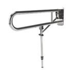 Hinged Lift And Lock Support Rail Stainless Steel Leg 800mm Polished