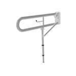 Hinged Lift And Lock Support Rail Stainless Steel Leg 800mm White