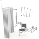 Concealed Valve Doc M Shower Pack SSteel Conc Fxngs White