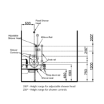 Exposed Valve Doc M Shower Pack SSteel Conc Fxngs Grey