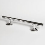 Contemporary Grab Rail Straght SSteel Conc Nylon Flange 355mm Polished