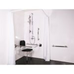 Exposed Valve Doc M Shower Pack SS Luxury Grab Rails Polished
