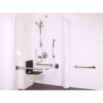 Concealed Valve Doc M Shower Pack SS Grab Rails Sline Shwr Seat Polish