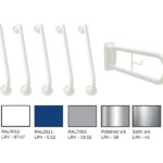 Lecico Blue Grab Rail Pack Inc Hinged Support Rail Without Leg