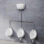 Atlas 50cm Three Exposed Urinal Pack 3