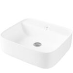 Lecico Designer F/S Basin Square 385mm With Tap Deck