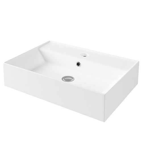 35331901-1.jpg Lecico Designer F/S Basin Square 560mm With Tap Deck - Image 1
