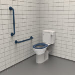 Close Coupled Ambulant Doc M Toilet Pack Dark Blue