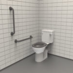 Close Coupled Ambulant Doc M Toilet Pack Grey