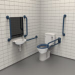 Pro Close Coupled Doc M Toilet Pack Push Buton Dark Blue