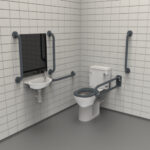 Close Coupled Doc M Toilet Pack TMV3 Valve Dark Grey