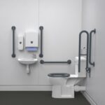 Close Coupled Doc M Toilet Pack TMV3 Valve Grey