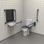 Close Coupled Doc M Toilet Pack TMV3 Valve Dark Blue