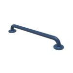 Round Flange Grab Rail Steel Exp Fttgs 600mm Dark Blue(RAL 5011)