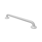 D-Bar Grab Rail Steel Exp Fttgs 600mm White(RAL 9016)