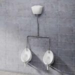 Atlas 40cm Exposed Twin Urinal Bowl Pack