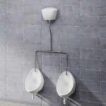 Atlas 50cm Exposed Twin Urinal Bowl Pack