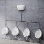 Atlas 50cm Exposed Four Urinal Bowl Pack