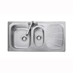 Baltimore 1.5 Bowl 950x508mm 1TH Sink Including Waste