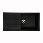 Fresssh Large Single Bowl Granite Sink & Drainer 1000x500x220mm