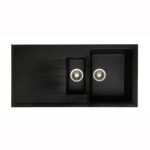 Fresssh Large 1.5 Bowl Granite Sink & Drainer 1000x500x205mm