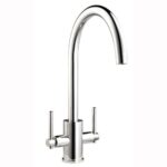 Fresssh Newport Twin Lever Mixer Tap Chrome