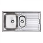 Fresssh Inset 1.5 Bowl Reversible Stainless Steel Sink