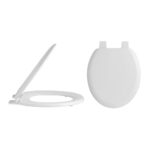 Traditional standard close toilet seat - plastic hinges (bot fix)