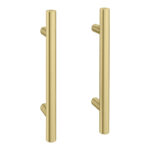 Bar Handle 96mm Centres Brushed Brass