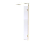 Fresssh Wetroom Swing Screen 300x1850mm B/Brass