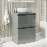 600 WORKTOP (605x390x18mm) - gloss grey