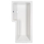 Carron 1700x850mm Quantum Showerbath Carronite NTH Bath LH