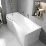 (T3) Carron 1600 x 800mm Carronite L Shaped Bath Panel