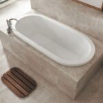 (T3)(02101) Carron 1750x800mm Halcyon DE Carronite NTH Bath Oval Inset